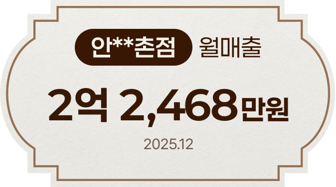 마라섬 본점 월매출